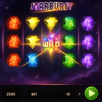 AbuKing - Starburst Slot Game - Explosieve Wilde Symbolen